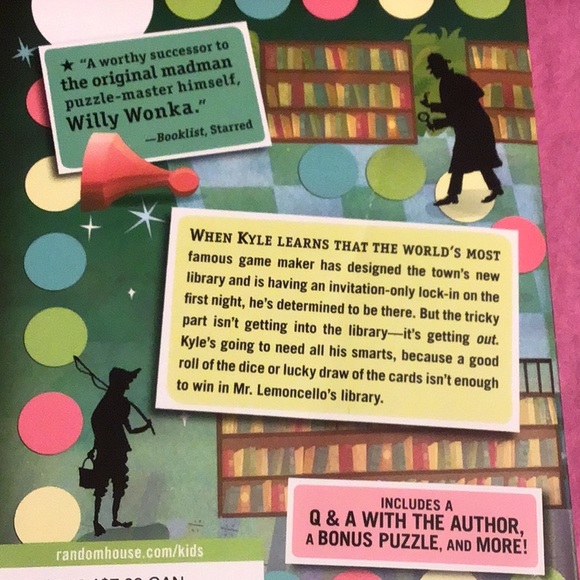 🌀2/$6🌀Sale! -Mr. Lemoncello’s Library Chris Crabenstein,adolescent readers - Picture 4 of 7